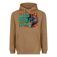 Toasted Coconut Thanksgiving Turkey Gobble Gobble Heavyweight Hoodie - NancyCooperArtShop