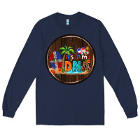 Navy Dominican Republic car coaster Long Sleeve Tee - AdoDesignShop