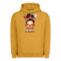 Baseball Mom Messy Bun Urban Hoodie | Teevron