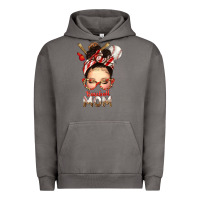 Pigment Tornado Baseball Mom Messy Bun Urban Hoodie - texasbilliewilder