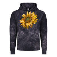 Cloud Black sunflower Vintage Hoodie - RanaPortraitStore