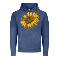 Vintage Denim sunflower Vintage Hoodie - RanaPortraitStore