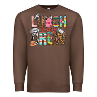 Chestnut lunch lady crew Premium Sweatshirt - NancyCooperArtShop