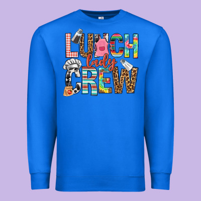Lunch Lady Crew Premium Sweatshirt Designed By Nancycooperartshop