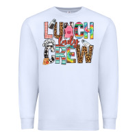 White lunch lady crew Premium Sweatshirt - NancyCooperArtShop