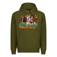 Army Green Fall Cutest Pumpkin In The Patch Pig Premium Hoodie - LillyAllenDesigns