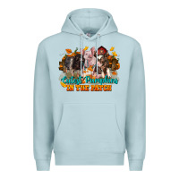 Blue Mist Fall Cutest Pumpkin In The Patch Pig Premium Hoodie - LillyAllenDesigns