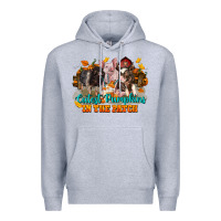 Heather Grey Fall Cutest Pumpkin In The Patch Pig Premium Hoodie - LillyAllenDesigns