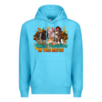 Ocean Blue Fall Cutest Pumpkin In The Patch Pig Premium Hoodie - LillyAllenDesigns