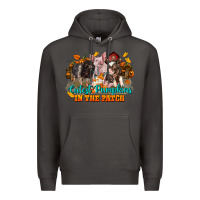 Smoke Fall Cutest Pumpkin In The Patch Pig Premium Hoodie - LillyAllenDesigns