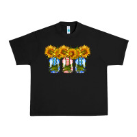 Black american sunflower mason jar Urban Heavy Tee - HRA Design Shop