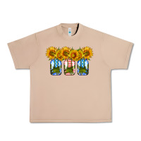 Burro american sunflower mason jar Urban Heavy Tee - HRA Design Shop