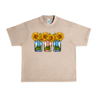French Oak american sunflower mason jar Urban Heavy Tee - HRA Design Shop