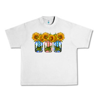 Lunar Rock american sunflower mason jar Urban Heavy Tee - HRA Design Shop