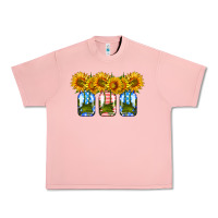 Salmon american sunflower mason jar Urban Heavy Tee - HRA Design Shop