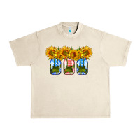 Sandshell american sunflower mason jar Urban Heavy Tee - HRA Design Shop