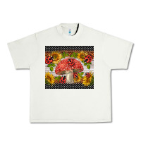 Pistachio ladybug mushrooms Urban Heavy Tee - BarkalooDesign