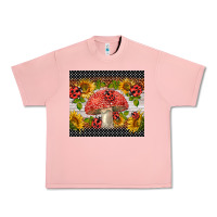Salmon ladybug mushrooms Urban Heavy Tee - BarkalooDesign
