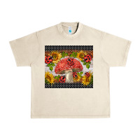 Sandshell ladybug mushrooms Urban Heavy Tee - BarkalooDesign