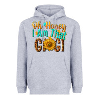 Heather Grey oh honey i am that gigi nca Heavyweight Hoodie - NancyCooperArtShop