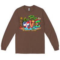 Chestnut love dominican republic Long Sleeve Tee - AdoDesignShop