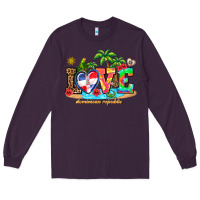 Plum love dominican republic Long Sleeve Tee - AdoDesignShop