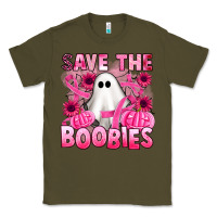 Army Green save the boobies Classic Tee - Artiststas