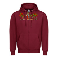 Burgundy grateful guadalupe cross Zipper Hoodie - BarkalooDesign