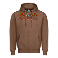 Chestnut grateful guadalupe cross Zipper Hoodie - BarkalooDesign