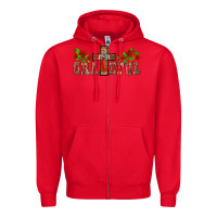 Red grateful guadalupe cross Zipper Hoodie - BarkalooDesign