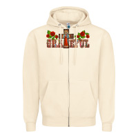 Sandshell grateful guadalupe cross Zipper Hoodie - BarkalooDesign