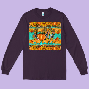Love Fall Long Sleeve Tee Designed By Artiststas