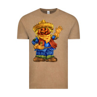 Vintage Coffee scarecrow Vintage Tee - FaDigitalArtStudio