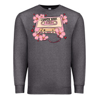 Charcoal Heather lover babe valentines day Premium Sweatshirt - MaliasSmallBusiness