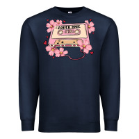 Navy lover babe valentines day Premium Sweatshirt - MaliasSmallBusiness