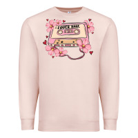 Pale Pink lover babe valentines day Premium Sweatshirt - MaliasSmallBusiness