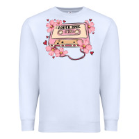 White lover babe valentines day Premium Sweatshirt - MaliasSmallBusiness