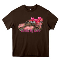 Chocolate Brown load of love Heavy Core Tee - SublimationCraftShop