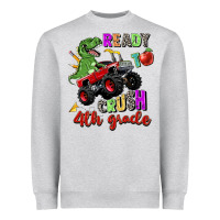 Heather Grey ready to crush 4th grade Heavyweight Sweatshirt - Zillion Design Studio