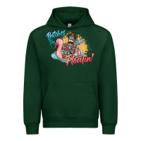 Forest Green Bitches be floatin' skeleton summer Urban Hoodie - NancyCooperArtShop