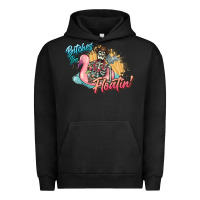 Pigment Black Bitches be floatin' skeleton summer Urban Hoodie - NancyCooperArtShop