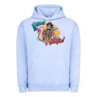 Pigment Grape Ice Bitches be floatin' skeleton summer Urban Hoodie - NancyCooperArtShop