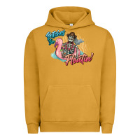 Pigment Peanut Butter Bitches be floatin' skeleton summer Urban Hoodie - NancyCooperArtShop