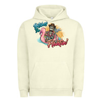 Pigment Pistachio Bitches be floatin' skeleton summer Urban Hoodie - NancyCooperArtShop