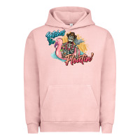 Pigment Salmon Bitches be floatin' skeleton summer Urban Hoodie - NancyCooperArtShop