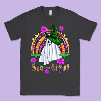 Boo Tiful Ghost Classic Tee Designed By Bundleandbundleshop