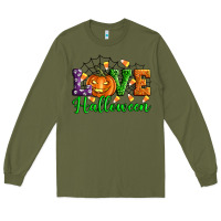 Army Green love halloween Long Sleeve Tee - Artiststas