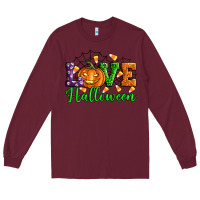 Burgundy love halloween Long Sleeve Tee - Artiststas
