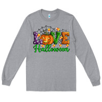 Heather Grey love halloween Long Sleeve Tee - Artiststas