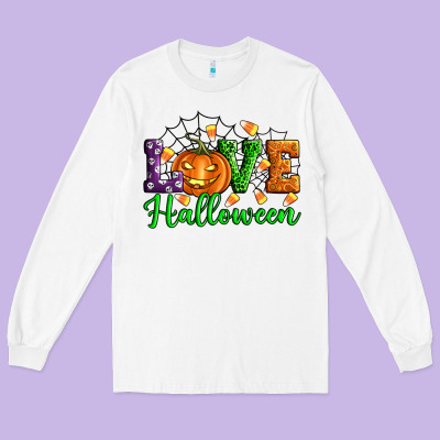 Love Halloween Long Sleeve Tee Designed By Artiststas